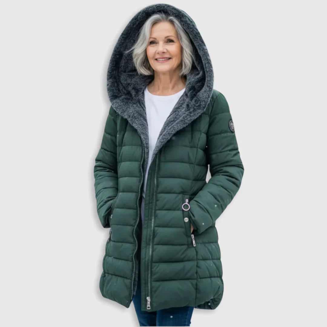Amora | Hooded Quilted Winter Jacket