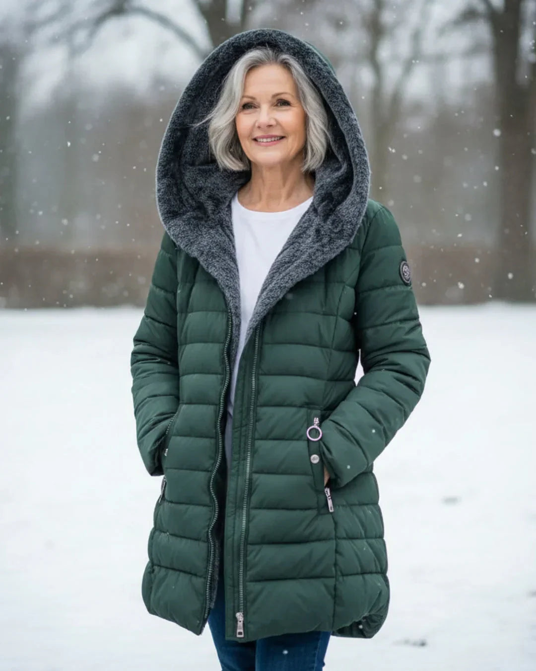 Amora | Hooded Quilted Winter Jacket