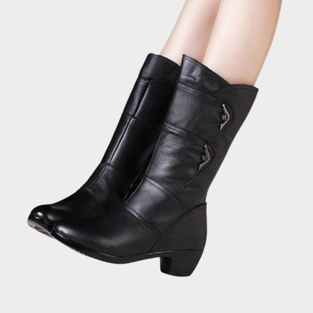 Dunya | Zip-Up Ankle Boots