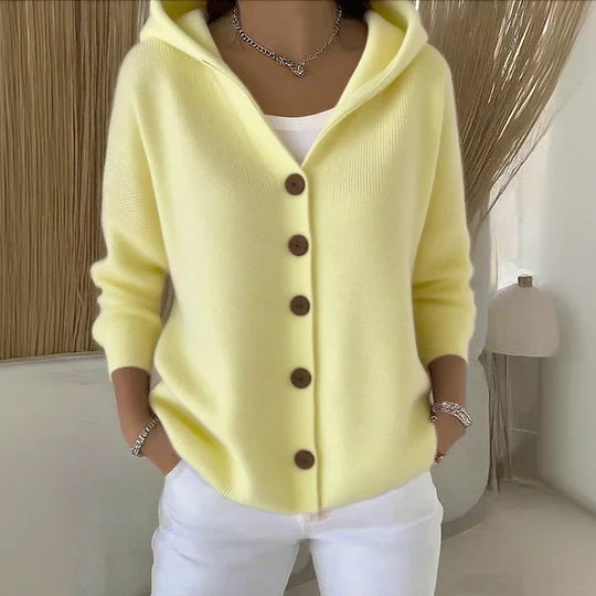 Else | Trendy Knit Cardigan with Hood