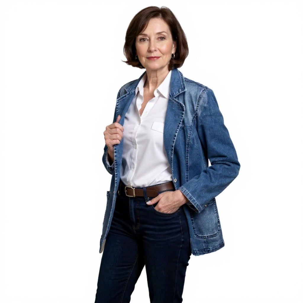 Sharon | Light Denim Cotton Jacket