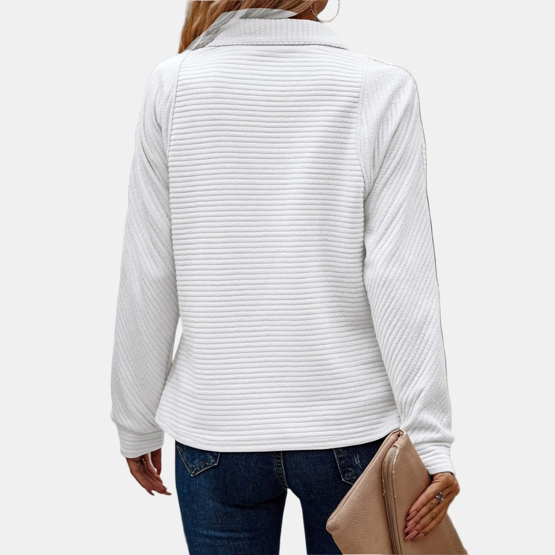 Iris | Half-Zip Detailed Pullover