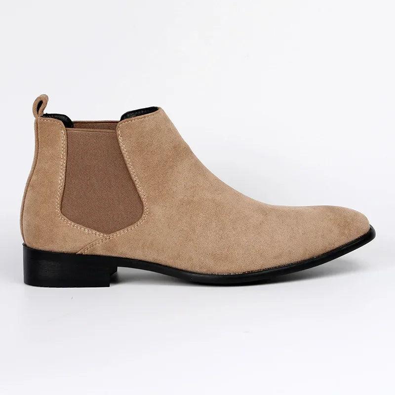 Job | Elegant Beige Chelsea Boots for the Style-Conscious Man