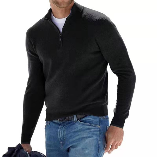 Perry | V-Neck Sweater with Zipper