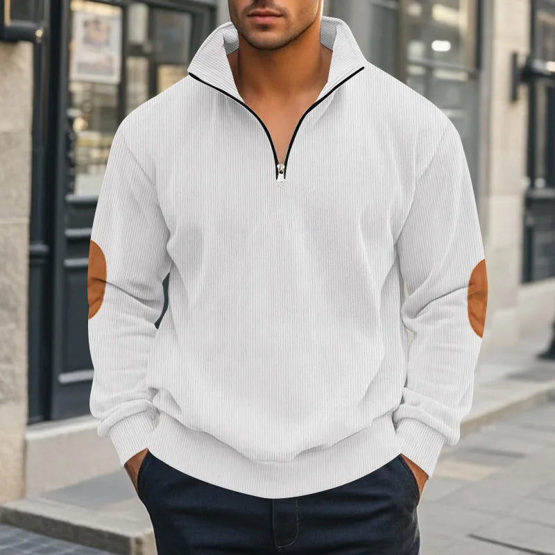 Armand | Half-Zip Corduroy Fleece Sweatshirt