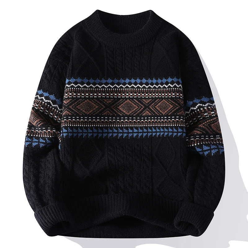 Sebas | Nordic Textured Winter Sweater