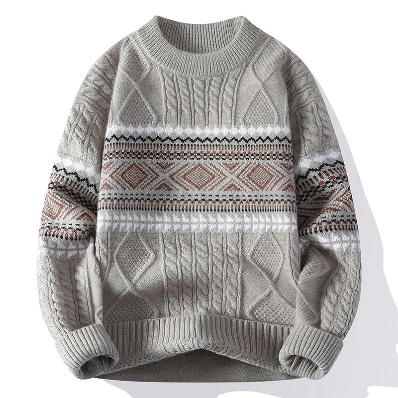 Sebas | Nordic Textured Winter Sweater