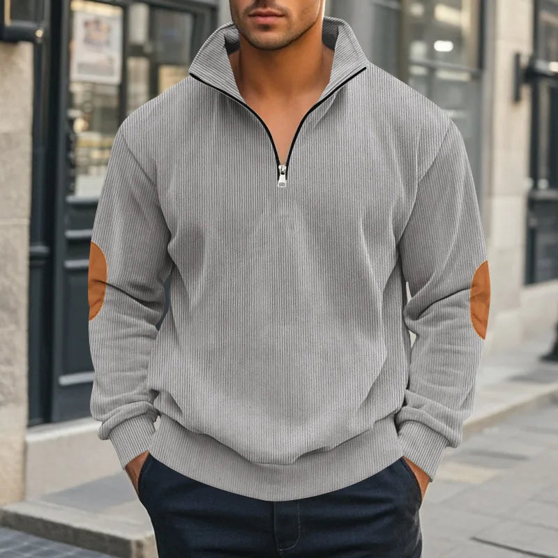 Armand | Half-Zip Corduroy Fleece Sweatshirt
