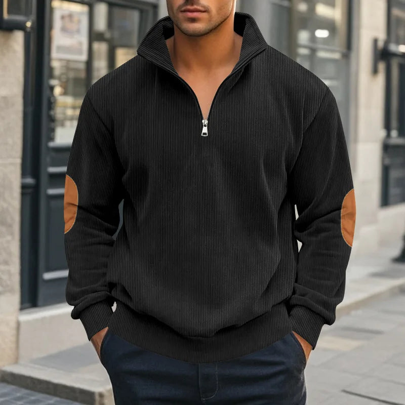 Armand | Half-Zip Corduroy Fleece Sweatshirt