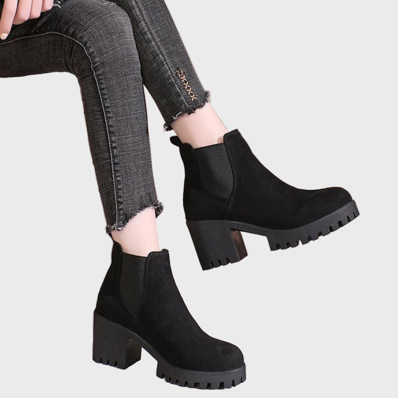 Bobbie | Block Heel Short Boots