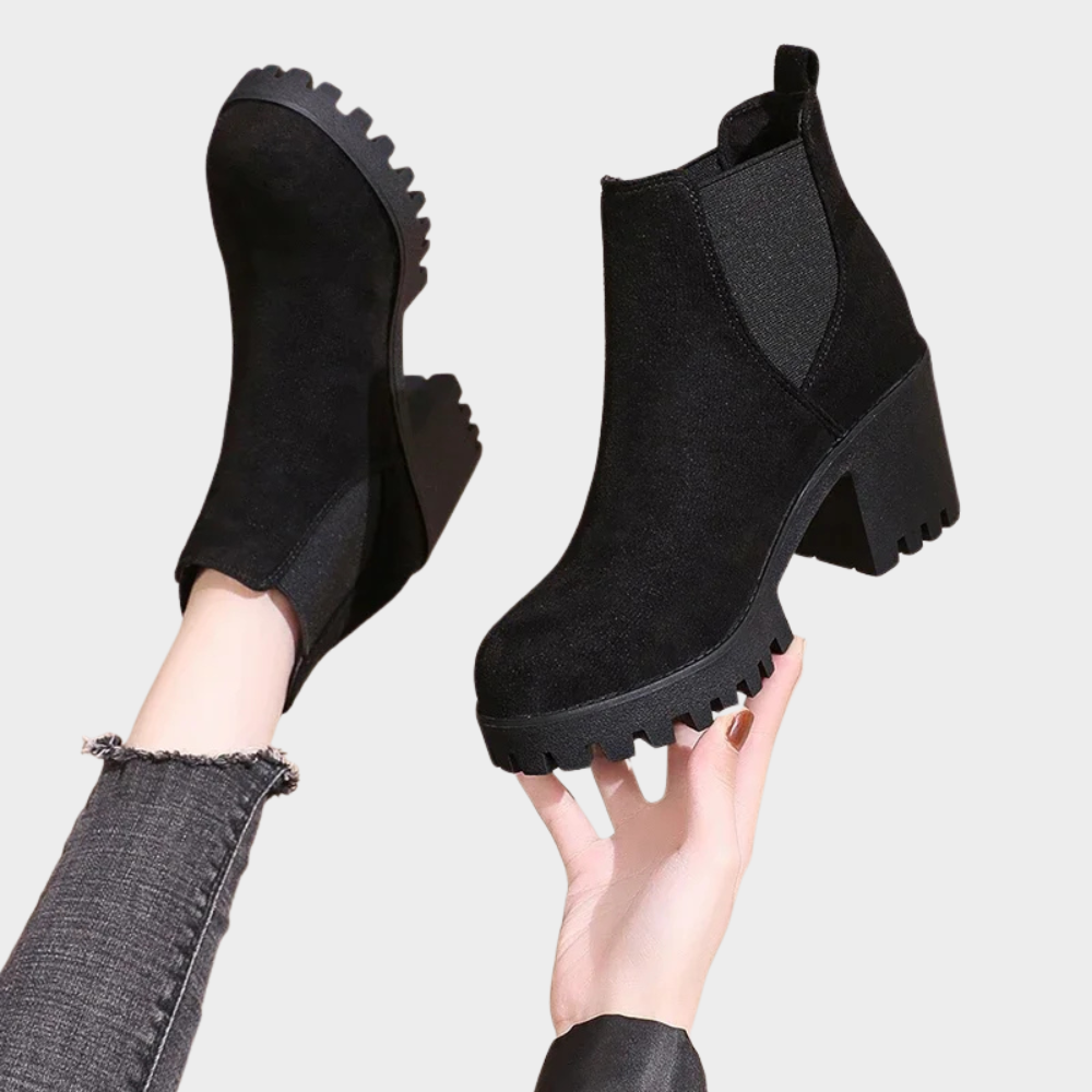Bobbie | Block Heel Short Boots