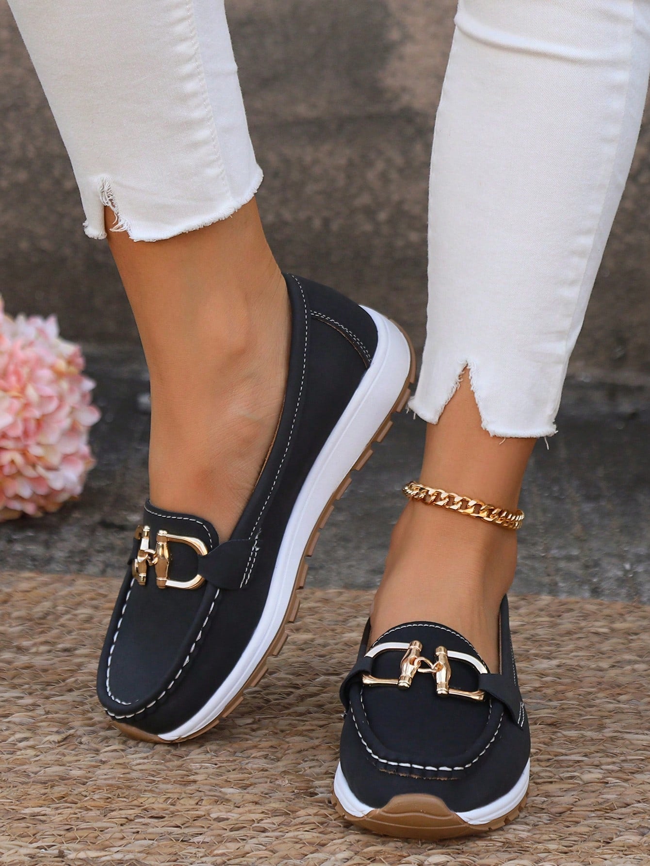 Celeste | Flat Buckle Loafers