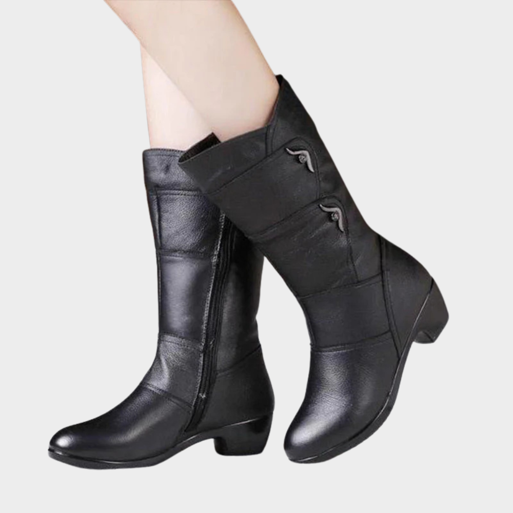 Dunya | Zip-Up Ankle Boots