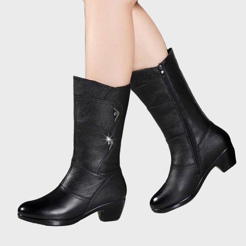 Dunya | Zip-Up Ankle Boots