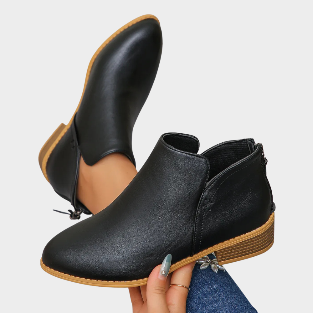 Joanne | Low Heel Ankle Boots