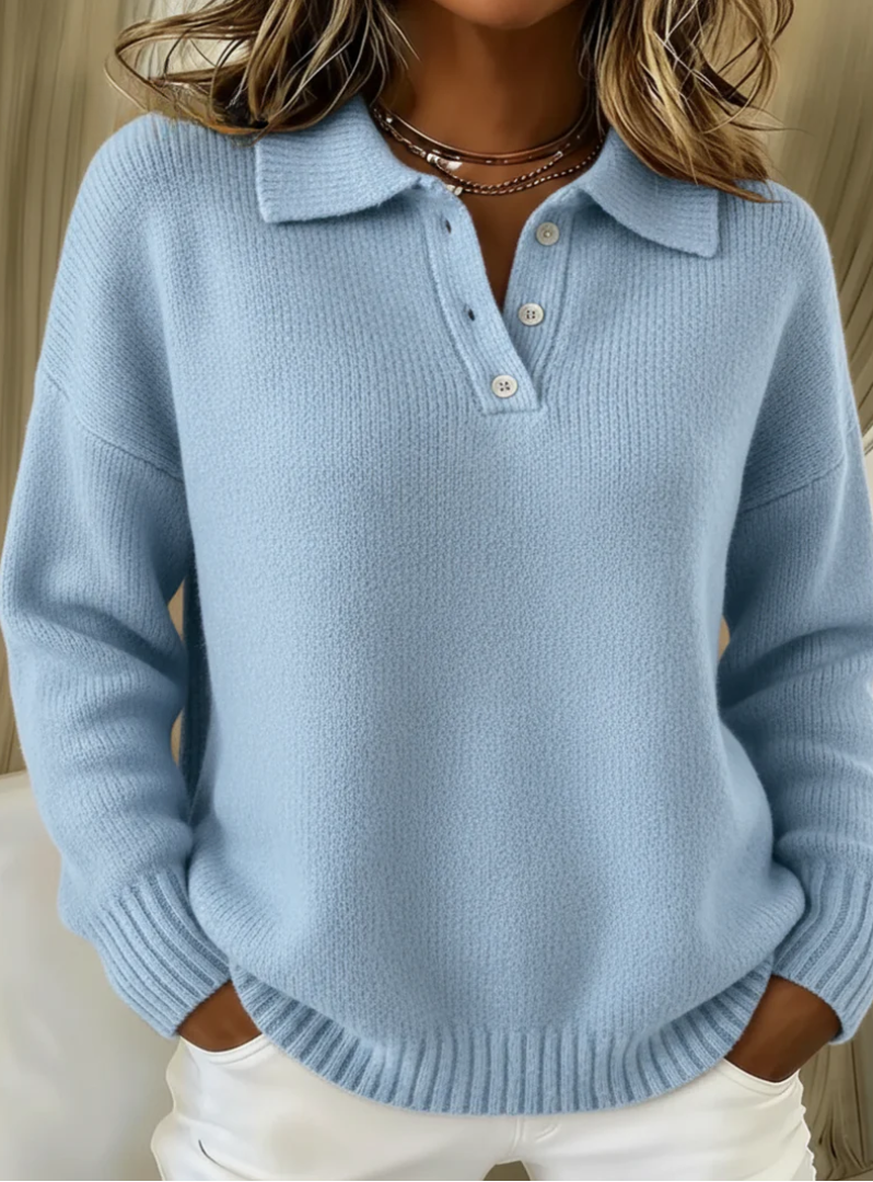 Maribel | Knit Polo Sweater