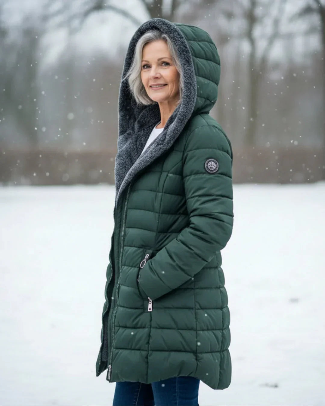 Amora | Hooded Quilted Winter Jacket