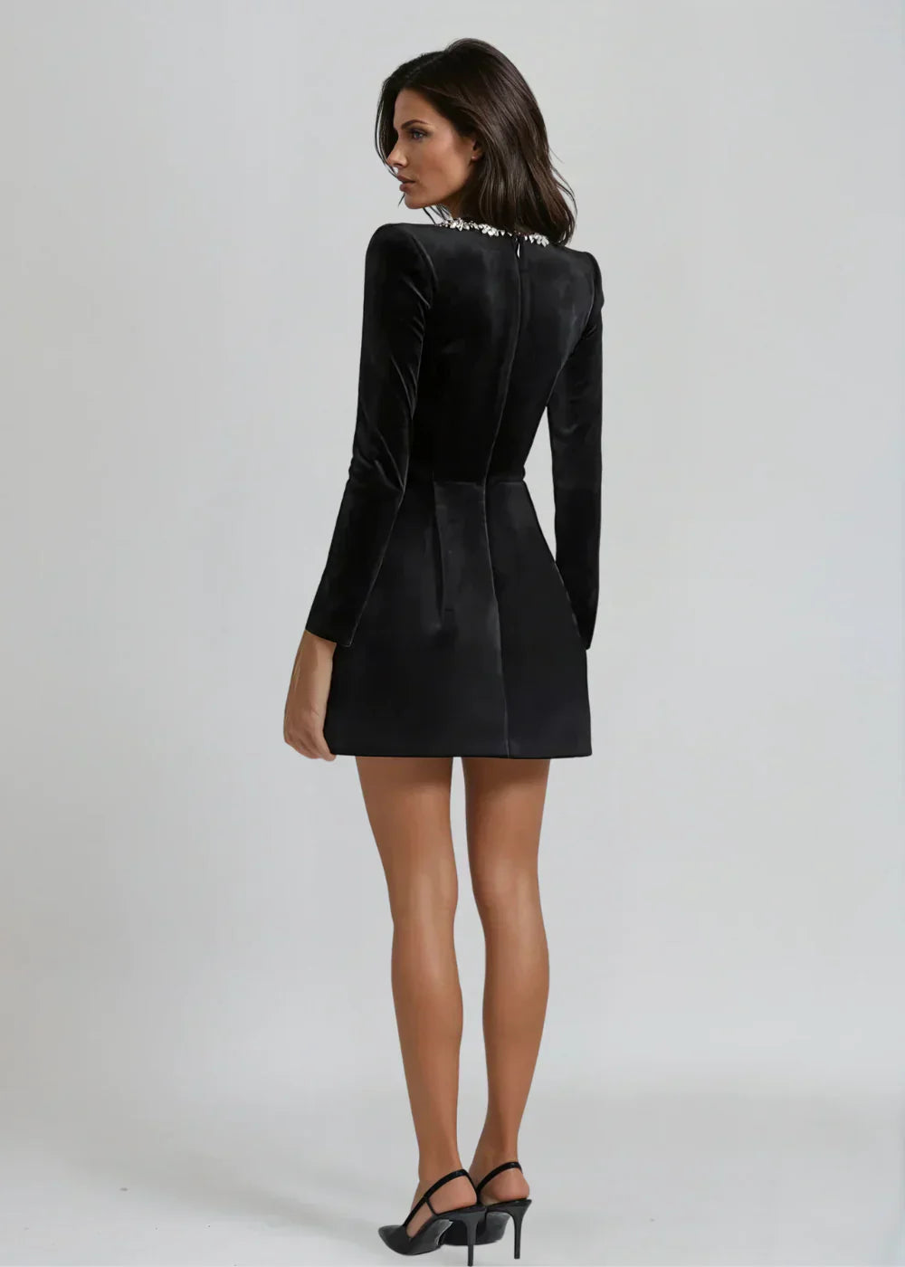 Maddy | Velvet Mini Dress