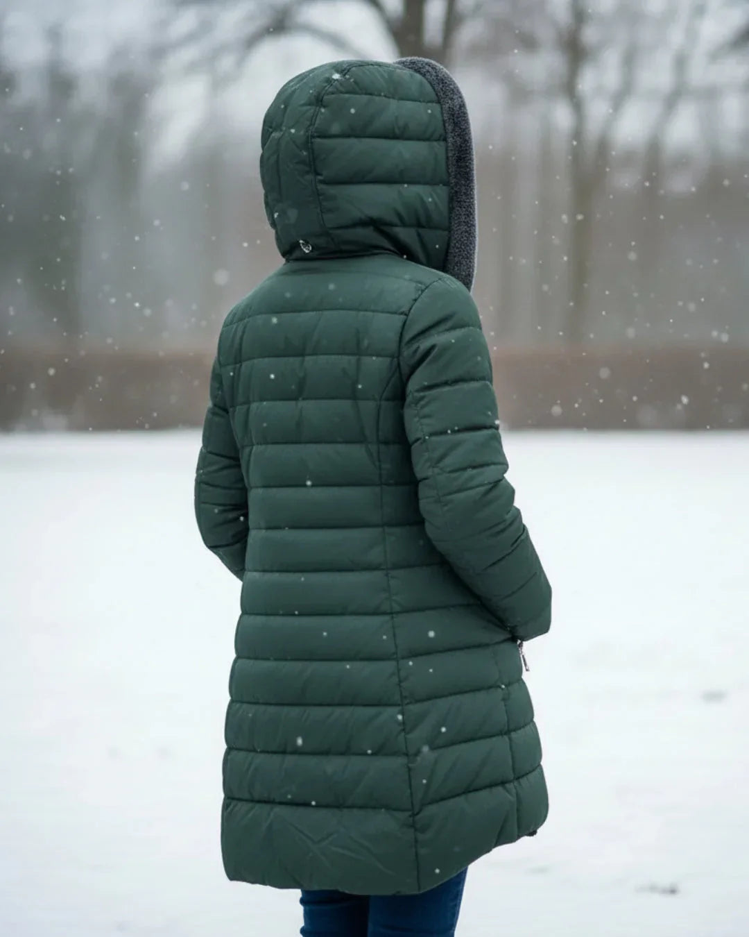Amora | Hooded Quilted Winter Jacket