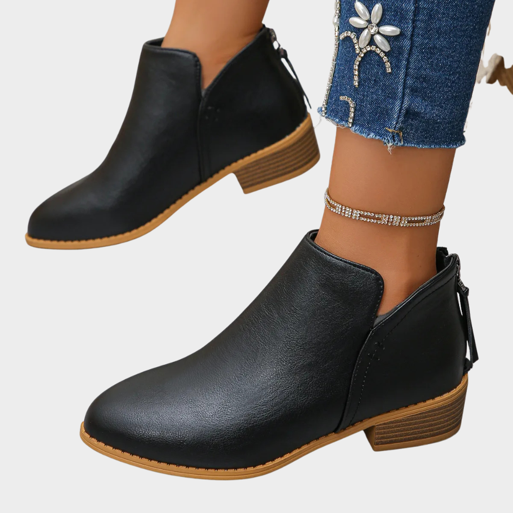 Joanne | Low Heel Ankle Boots