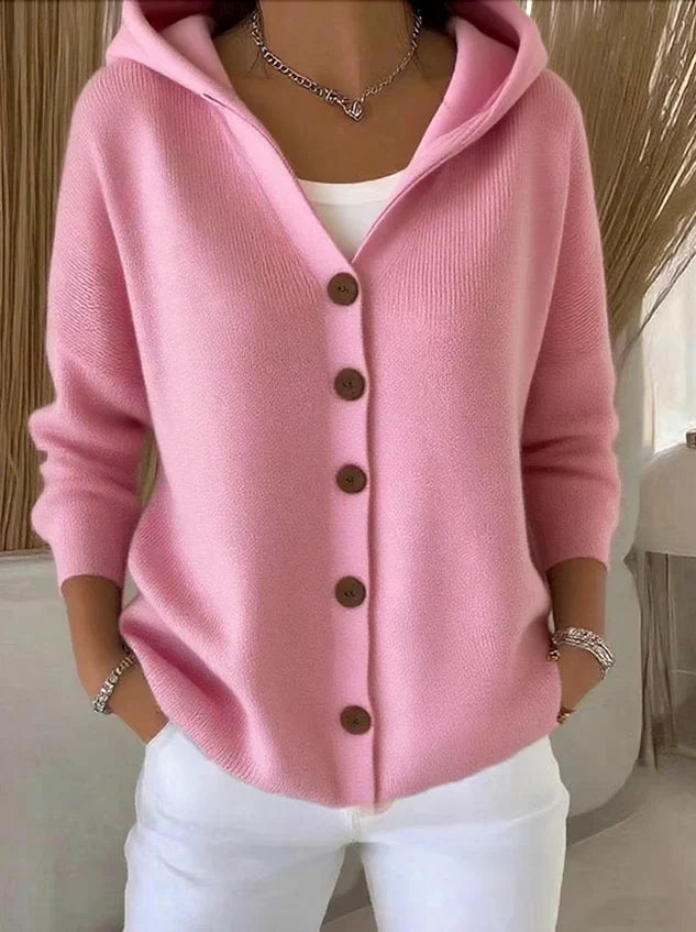 Else | Trendy Knit Cardigan with Hood