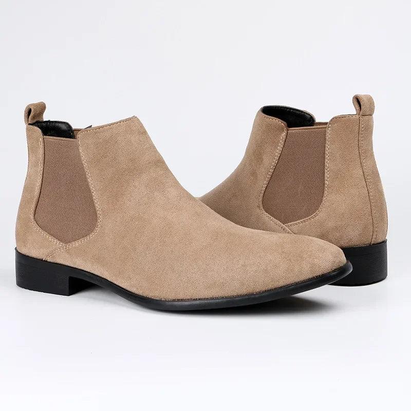 Job | Elegant Beige Chelsea Boots for the Style-Conscious Man