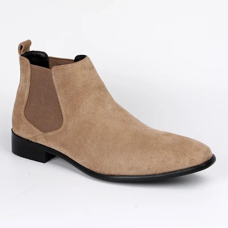 Job | Elegant Beige Chelsea Boots for the Style-Conscious Man