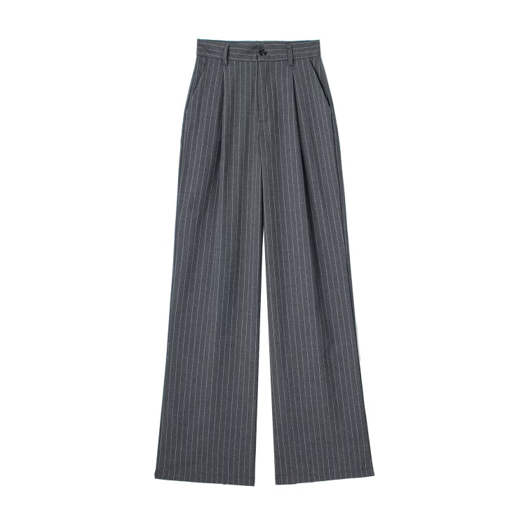 Noelle | High Waist Striped Trousers