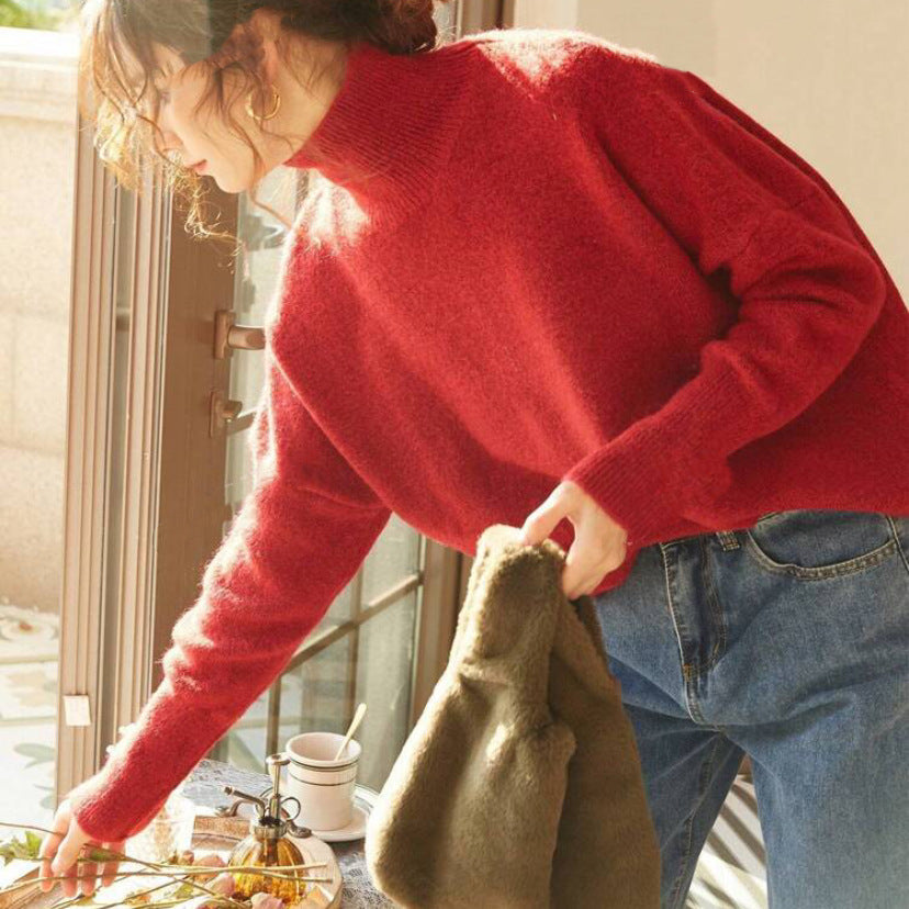 Georga | Casual Turtle Neck Long Sleeve Sweater
