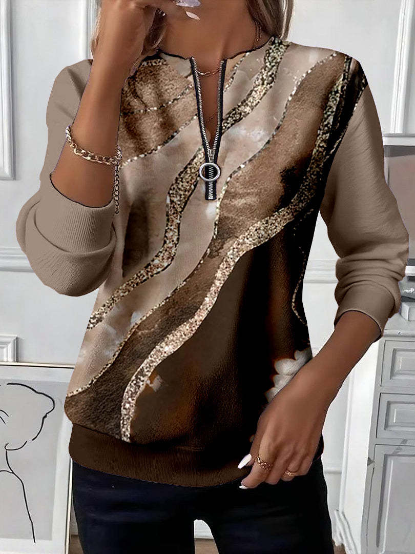 Katja | Vintage Half-Zip Sweatshirt