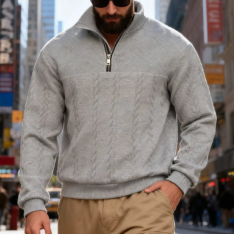 Urban | Wool-Blend Half-Zip Sweater