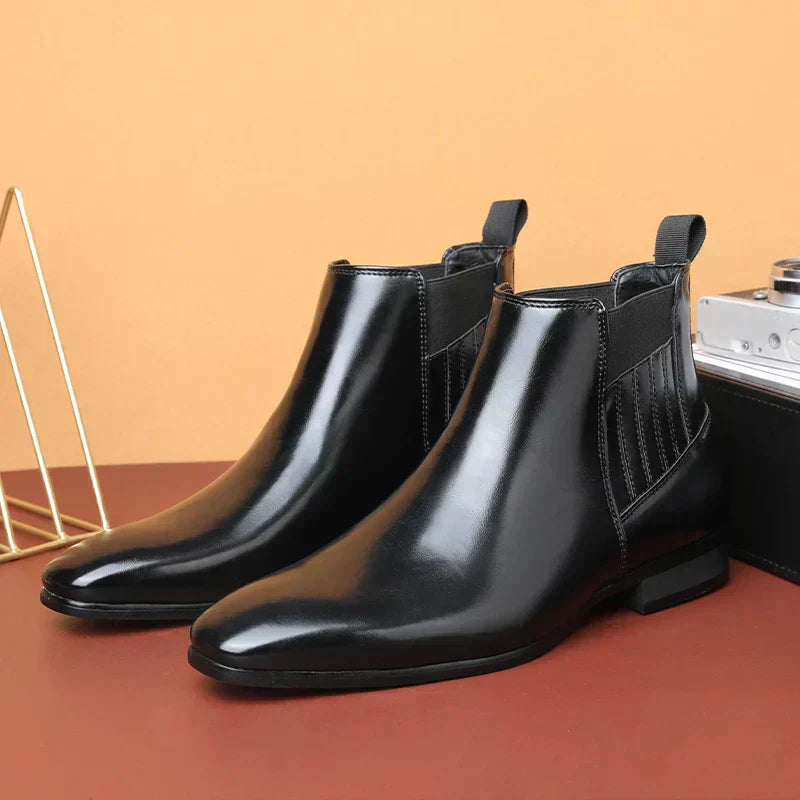 Mark | Faux Leather Ankle Boots