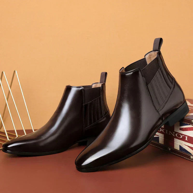 Mark | Faux Leather Ankle Boots