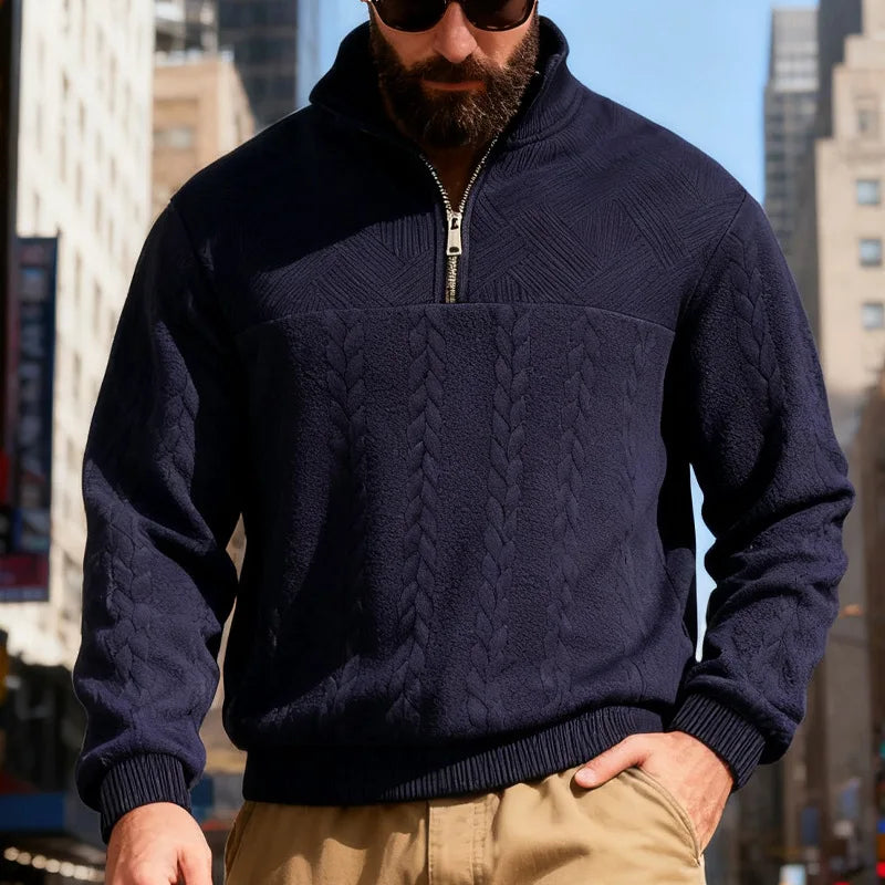 Urban | Wool-Blend Half-Zip Sweater