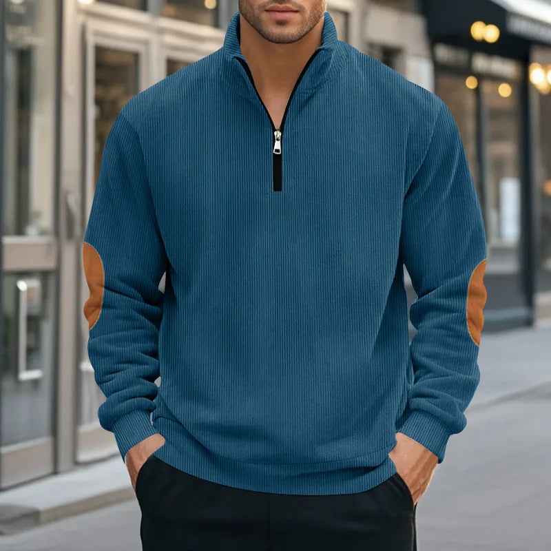 Armand | Half-Zip Corduroy Fleece Sweatshirt