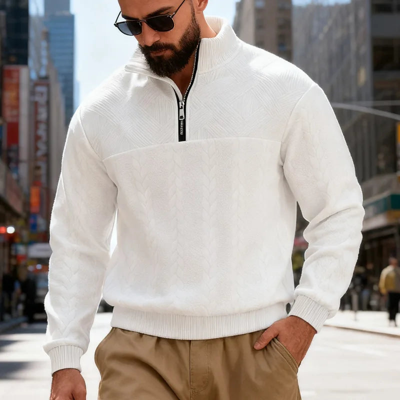 Urban | Wool-Blend Half-Zip Sweater