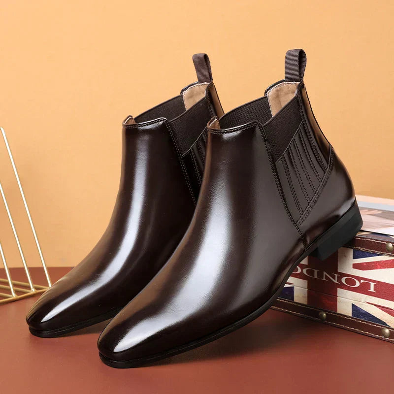 Mark | Faux Leather Ankle Boots