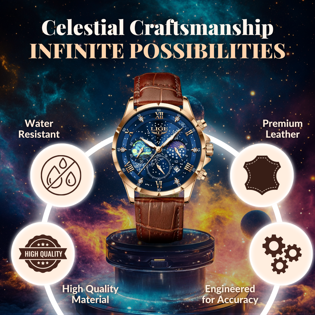 Celestial Chronograph Wrist Watch