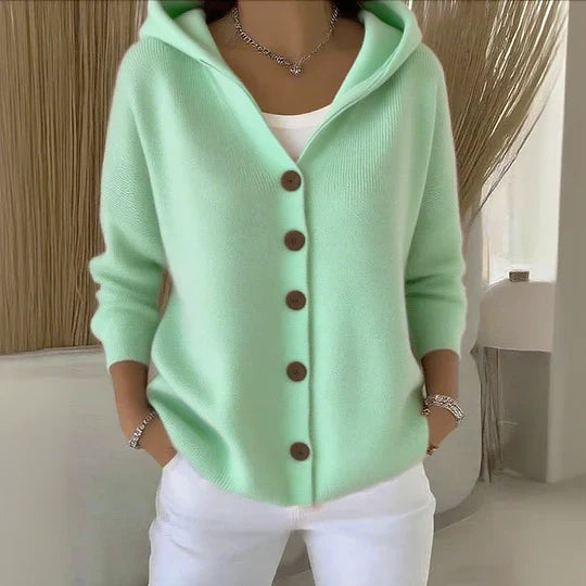 Else | Trendy Knit Cardigan with Hood