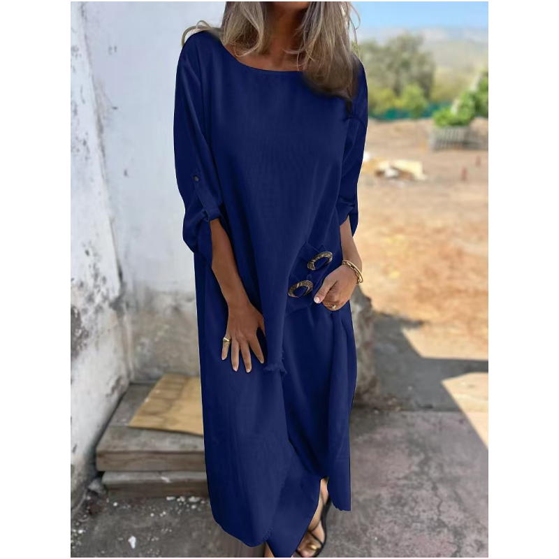 Velora | New Cotton-Linen Dress + Pants - Comfortable Two-Piece Set